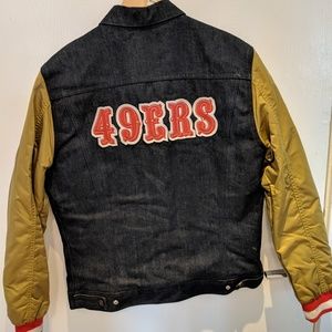 Levis 49ers NFL colletion denim/satin jacket